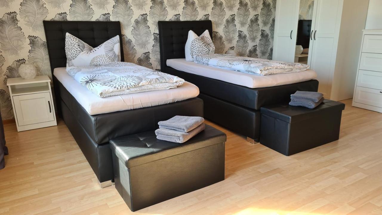 Moderne Ferienwohnung Mit Eigenem Garten Und Traumhaften Blick Wilhelmsthal Exterior foto